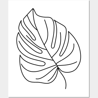 Monstera Leaf Posters and Art
